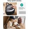 image:imageBAGSMART Backpack for Women Travel Backpack with Large Side Pocket 156 Inch Work College Backpack Purse Waterproof Business Teacher Laptop Bag Camel97 Inblack