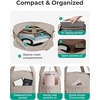 image:imageBAGSMART Expandable Personal Item Travel Bag Lightweight Gym Bag for Women 24L Weekender Travel Duffle with Toiletry Bag Carry on Overnight Duffel ChocolateBlack