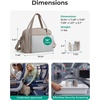 image:imageBAGSMART Expandable Personal Item Travel Bag Lightweight Gym Bag for Women 24L Weekender Travel Duffle with Toiletry Bag Carry on Overnight Duffel ChocolateCamel