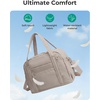 image:imageBAGSMART Expandable Personal Item Travel Bag Lightweight Gym Bag for Women 24L Weekender Travel Duffle with Toiletry Bag Carry on Overnight Duffel ChocolateCamel