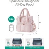 image:imageBAGSMART Insulated Lunch Bags for Women Cute Quilted Lunch Box Lightweight Puffy Padded Waterproof Lunch Tote Reusable Lunch Cooler for Work Picnic Travel BlackberryPrintCherry