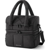 image:imageBAGSMART Insulated Lunch Bags for Women Cute Quilted Lunch Box Lightweight Puffy Padded Waterproof Lunch Tote Reusable Lunch Cooler for Work Picnic Travel BlackberryBlack