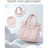 image:imageBAGSMART Insulated Lunch Bags for Women Cute Quilted Lunch Box Lightweight Puffy Padded Waterproof Lunch Tote Reusable Lunch Cooler for Work Picnic Travel BlackberryLavender Purple