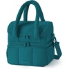 image:imageBAGSMART Insulated Lunch Bags for Women Cute Quilted Lunch Box Lightweight Puffy Padded Waterproof Lunch Tote Reusable Lunch Cooler for Work Picnic Travel BlackberryTeal