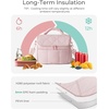 image:imageBAGSMART Insulated Lunch Bags for Women Cute Quilted Lunch Box Lightweight Puffy Padded Waterproof Lunch Tote Reusable Lunch Cooler for Work Picnic Travel BlackberryBeige