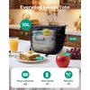 image:imageBAGSMART Lunch Bag Women Small Insulated Tote with Lunch Compartment Quilted Lightweight Puffy Tote Bag for Work Travel Outdoor Cherry Red04Green