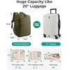 image:imageBAGSMART Travel Backpack for Women amp Men 173 inch Laptop Flight Approved Carry on Backpack with Shoe bag amp 2 Packing Cubes WaterResistant Large Business Travel Bag Weekender Bag  Navy BlueOlive Green