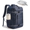 image:imageBAGSMART 35L Travel Backpack for Women amp Men Fits 17Inch Laptop Airline Approved Carry On Backpack with Wet Pocket amp Shoe Pouch WaterResistant Personal Item Travel Bag BlackNavy Blue