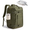 image:imageBAGSMART 35L Travel Backpack for Women amp Men Fits 17Inch Laptop Airline Approved Carry On Backpack with Wet Pocket amp Shoe Pouch WaterResistant Personal Item Travel Bag BlackOlive Green