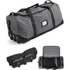 image:imageBAGSMART 83L Foldable Travel Bag Large Duffle Bag for Travel Weekender Duffel Luggage Bag for Sport College Camping Water Resistant BrownDark Gray