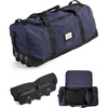 image:imageBAGSMART 83L Foldable Travel Bag Large Duffle Bag for Travel Weekender Duffel Luggage Bag for Sport College Camping Water Resistant BrownNavy Blue