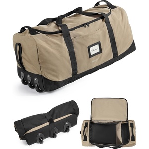 image:imageBAGSMART 83L Foldable Travel Bag Large Duffle Bag for Travel Weekender Duffel Luggage Bag for Sport College Camping Water Resistant BrownBrown