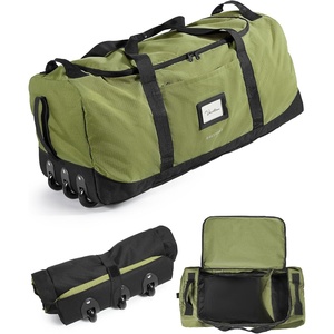 image:imageBAGSMART 83L Foldable Travel Bag Large Duffle Bag for Travel Weekender Duffel Luggage Bag for Sport College Camping Water Resistant BrownOlive green