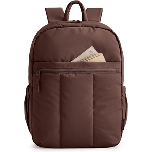 image:imageBAGSMART Backpack for Women Travel Backpack with Large Side Pocket 156 Inch Work College Backpack Purse Waterproof Business Teacher Laptop Bag Camel156 Inchocolate