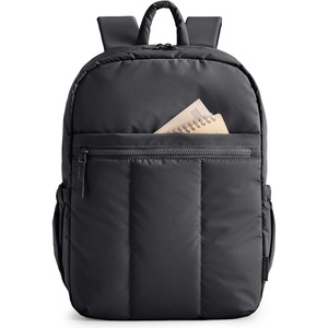image:imageBAGSMART Backpack for Women Travel Backpack with Large Side Pocket 156 Inch Work College Backpack Purse Waterproof Business Teacher Laptop Bag Camel156 Inblack