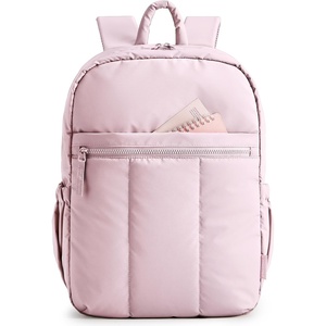 image:imageBAGSMART Backpack for Women Travel Backpack with Large Side Pocket 156 Inch Work College Backpack Purse Waterproof Business Teacher Laptop Bag Camel156 Inpink