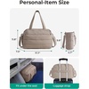image:imageBAGSMART 2 Set Gym Bag for Women Yoga Bag with Water Bottle Holder Camel  For yoga travel sports dance 25L pilates bag overnight duffle bagPink