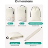 image:imageBAGSMART 6 Set Packing Cubes for Travel with Budget Airline Neck Pillow  Travel essentials Premium Taslan luggage organizers for all suitcases Ultimate budget airline hack 100 Personal item safeBeige