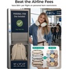image:imageBAGSMART 6 Set Packing Cubes for Travel with Budget Airline Neck Pillow  Travel essentials Premium Taslan luggage organizers for all suitcases Ultimate budget airline hack 100 Personal item safeBlack