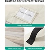 image:imageBAGSMART 6 Set Packing Cubes for Travel with Budget Airline Neck Pillow  Travel essentials Premium Taslan luggage organizers for all suitcases Ultimate budget airline hack 100 Personal item safeBeige