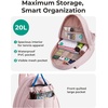 image:imageBAGSMART Tennis Gym Bag for Women 3in1 Sports Duffle Sling Backpack  Fits 40oz Tumblers 156 Laptop amp Shoes Converts to a Gym Duffle Travel Sling or Court Backpack for 2 RacketsPaddlesVMocha Brown