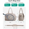 image:imageBAGSMART Tennis Gym Bag for Women 3in1 Sports Duffle Sling Backpack  Fits 40oz Tumblers 156 Laptop amp Shoes Converts to a Gym Duffle Travel Sling or Court Backpack for 2 RacketsPaddlesABlack