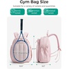 image:imageBAGSMART Tennis Gym Bag for Women 3in1 Sports Duffle Sling Backpack  Fits 40oz Tumblers 156 Laptop amp Shoes Converts to a Gym Duffle Travel Sling or Court Backpack for 2 RacketsPaddlesEJet Black