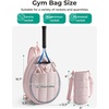 image:imageBAGSMART Tennis Gym Bag for Women 3in1 Sports Duffle Sling Backpack  Fits 40oz Tumblers 156 Laptop amp Shoes Converts to a Gym Duffle Travel Sling or Court Backpack for 2 RacketsPaddlesUJet Black