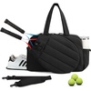 image:imageBAGSMART Tennis Gym Bag for Women 3in1 Sports Duffle Sling Backpack  Fits 40oz Tumblers 156 Laptop amp Shoes Converts to a Gym Duffle Travel Sling or Court Backpack for 2 RacketsPaddlesABlack
