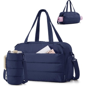 image:imageBAGSMART 2 Set Gym Bag for Women Yoga Bag with Water Bottle Holder Camel  For yoga travel sports dance 25L pilates bag overnight duffle bagNavy