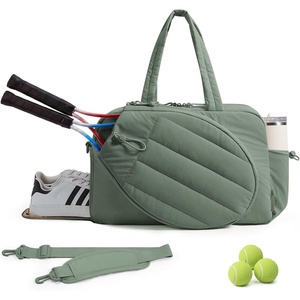 image:imageBAGSMART Tennis Gym Bag for Women 3in1 Sports Duffle Sling Backpack  Fits 40oz Tumblers 156 Laptop amp Shoes Converts to a Gym Duffle Travel Sling or Court Backpack for 2 RacketsPaddlesHSlate Green