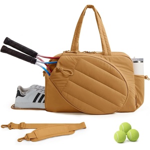 image:imageBAGSMART Tennis Gym Bag for Women 3in1 Sports Duffle Sling Backpack  Fits 40oz Tumblers 156 Laptop amp Shoes Converts to a Gym Duffle Travel Sling or Court Backpack for 2 RacketsPaddlesLOxidized Gold