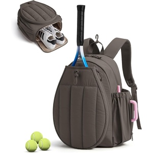 image:imageBAGSMART Tennis Gym Bag for Women 3in1 Sports Duffle Sling Backpack  Fits 40oz Tumblers 156 Laptop amp Shoes Converts to a Gym Duffle Travel Sling or Court Backpack for 2 RacketsPaddlesOCharcoal Gray