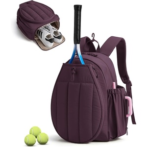 image:imageBAGSMART Tennis Gym Bag for Women 3in1 Sports Duffle Sling Backpack  Fits 40oz Tumblers 156 Laptop amp Shoes Converts to a Gym Duffle Travel Sling or Court Backpack for 2 RacketsPaddlesPBlackberry Purple