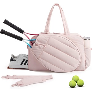 image:imageBAGSMART Tennis Gym Bag for Women 3in1 Sports Duffle Sling Backpack  Fits 40oz Tumblers 156 Laptop amp Shoes Converts to a Gym Duffle Travel Sling or Court Backpack for 2 RacketsPaddlesBCandy Pink