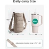 image:imageBAGSMART 40oz Water Bottle Holder with Strap Quilted Crossbody Purse Drink Carrier Gym Accessories for WomenBlack