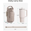 image:imageBAGSMART 40oz Water Bottle Holder with Strap Quilted Crossbody Purse Drink Carrier Gym Accessories for WomenBrown
