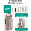 image:imageBAGSMART 40oz Water Bottle Holder with Strap Quilted Crossbody Purse Drink Carrier Gym Accessories for WomenBrown