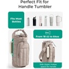 image:imageBAGSMART 40oz Water Bottle Holder with Strap Quilted Crossbody Purse Drink Carrier Gym Accessories for WomenCharcoal