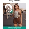 image:imageBAGSMART 40oz Water Bottle Holder with Strap Quilted Crossbody Purse Drink Carrier Gym Accessories for WomenCharcoal