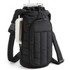 image:imageBAGSMART 40oz Water Bottle Holder with Strap Quilted Crossbody Purse Drink Carrier Gym Accessories for WomenCharcoal