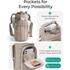 image:imageBAGSMART 40oz Water Bottle Holder with Strap Quilted Crossbody Purse Drink Carrier Gym Accessories for WomenPurple