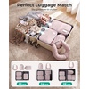 image:imageBAGSMART 6 Set Compression Packing Cubes Travel Essentials with Neck Pillow  Premium taslan organizer bags for budget airline carryons luggage suitcases closets cruisesBlack