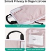 image:imageBAGSMART 6 Set Compression Packing Cubes Travel Essentials with Neck Pillow  Premium taslan organizer bags for budget airline carryons luggage suitcases closets cruisesDawn Blue