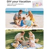 image:imageBAGSMART Beach Bag for Women Waterresistant Rubber Tote Bag Sandproof Vacation Essentials for Summer Swim Cruise PoolApricot