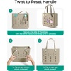 image:imageBAGSMART Beach Bag for Women Waterresistant Rubber Tote Bag Sandproof Vacation Essentials for Summer Swim Cruise PoolApricot