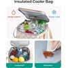image:imageBAGSMART Beach Bag for Women Waterresistant Rubber Tote Bag Sandproof Vacation Essentials for Summer Swim Cruise PoolLight Blue