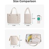 image:imageBAGSMART Beach Bag for Women Waterresistant Rubber Tote Bag Sandproof Vacation Essentials for Summer Swim Cruise PoolLight Pink