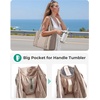 image:imageBAGSMART Boxy Tote Bag for Women Crossbody Bag with Zipper Crush Bow Purses for Travel Work CollegeBurgundy Bay