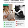 image:imageBAGSMART Boxy Tote Bag for Women Crossbody Bag with Zipper Crush Bow Purses for Travel Work CollegeCream